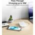 Belkin BoostCharge power bank 10000mAh, portable power bank with integrated cable PD 20W, fast charge USB-C power delivery, power bank fast charging for iPhone 16 series, iPad Pro, Galaxy S24 and more - White